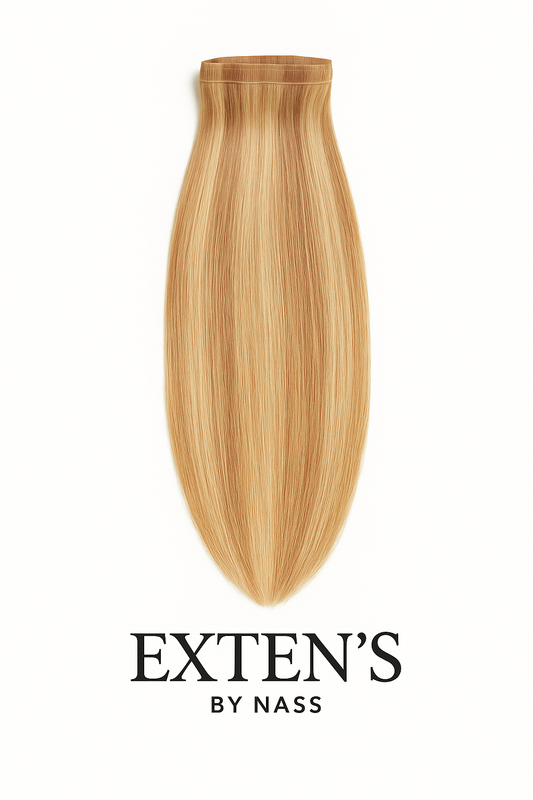 Extensions Clips Cheveux Russes Blond balaye miel-platine