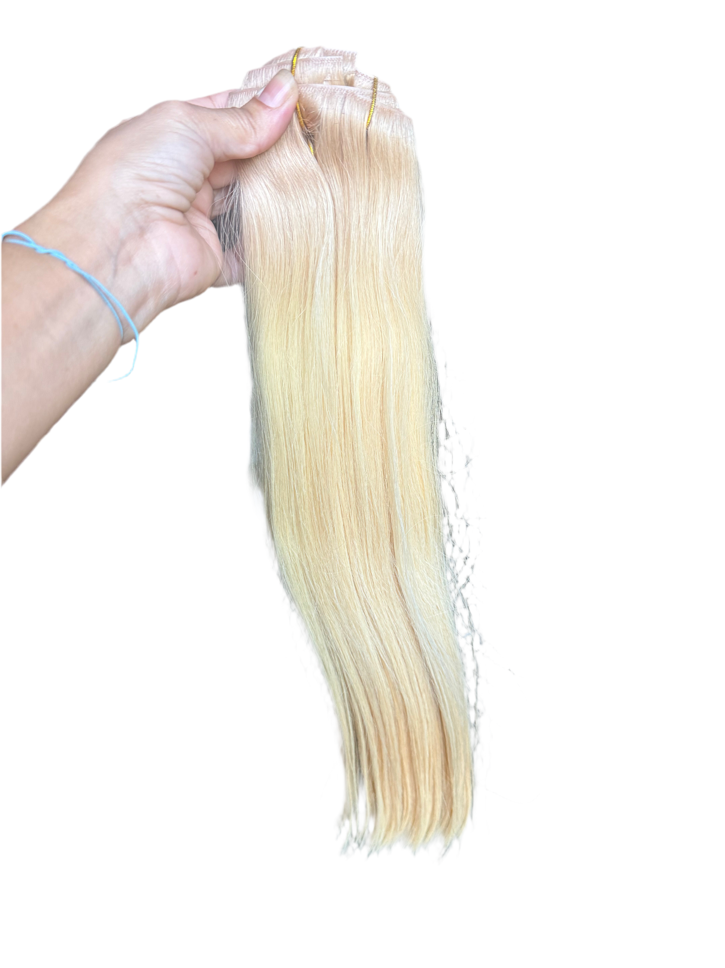 Extensions Clips Cheveux Russes - Blond Soleil
